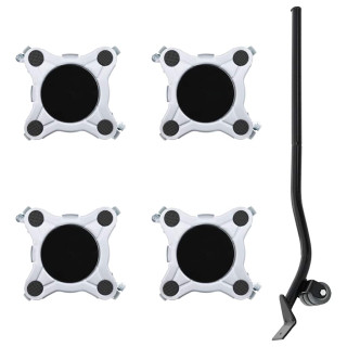 mööblirullikud 4 tk tõstukiga 15,5 x 15,5 x 5,5 cm teras 1000 kg