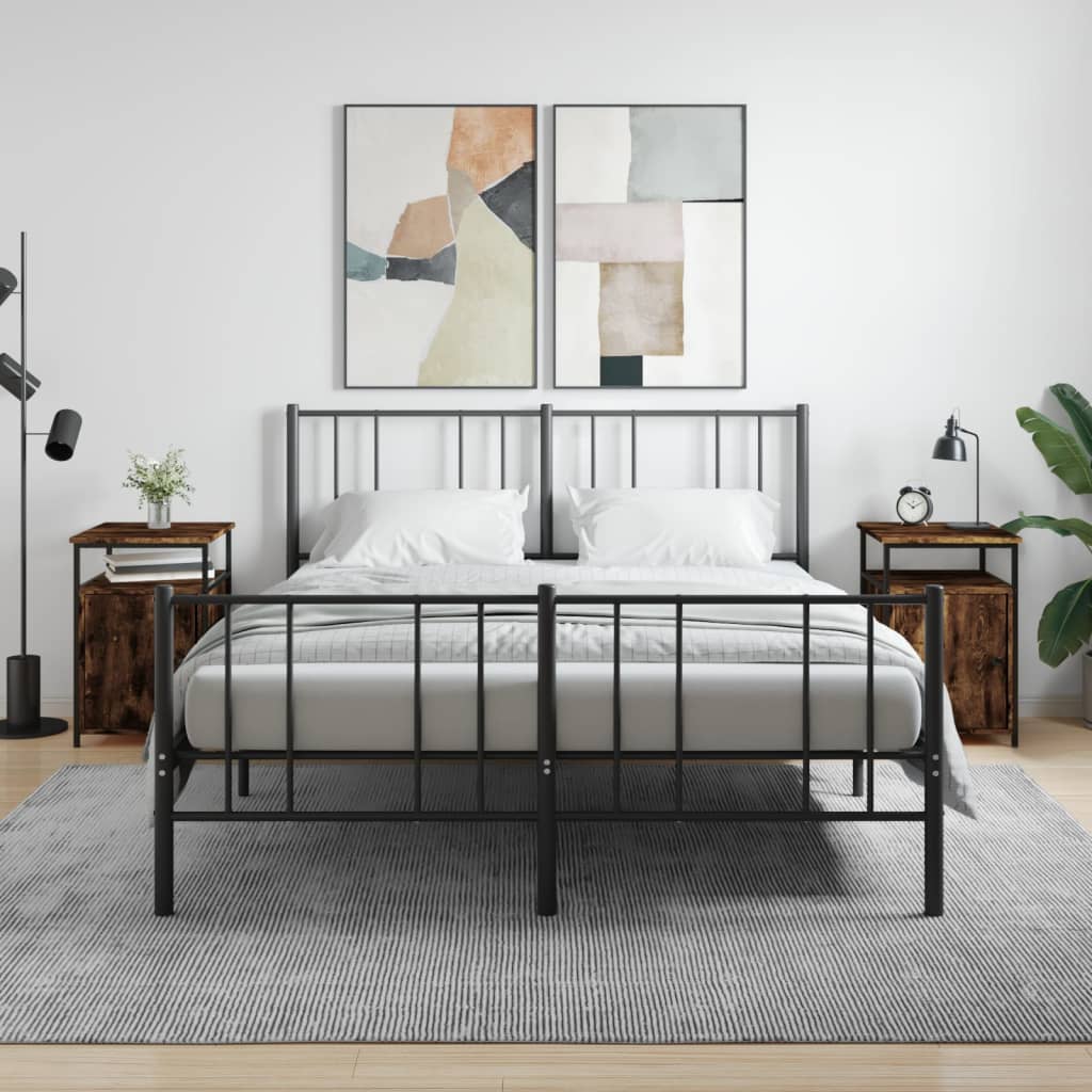 Прикроватные тумбочки 2 шт, дымчатый дуб, 40 x 42 x 60 см, искусственное дерево