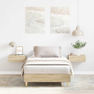 voodiraam ilma madratsita, sonoma tamm 90x200 cm, tehispuit