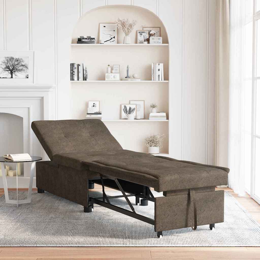 Diivanvoodi Armee roheline 67 x 194 x 38 cm Tehisnaha Suede