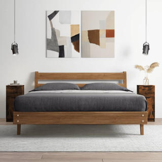 Puhvetkapp, suitsutatud tamm, 30 x 30 x 70 cm, tehispuit