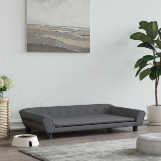 лежанка для собаки, темно-серая, 100 x 50 x 21 см, бархат