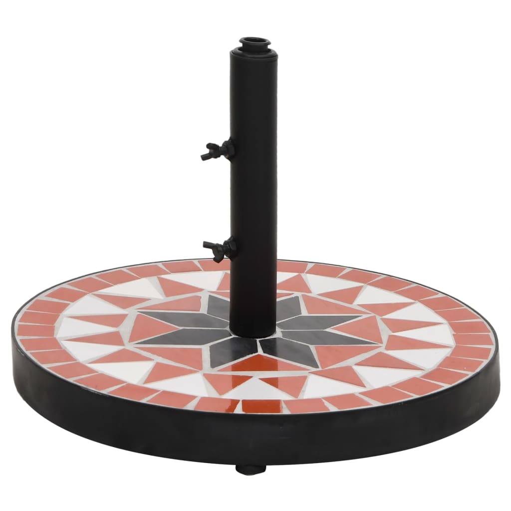 päikesevarju alus, terrakota ja valge, ümmargune, 12 kg