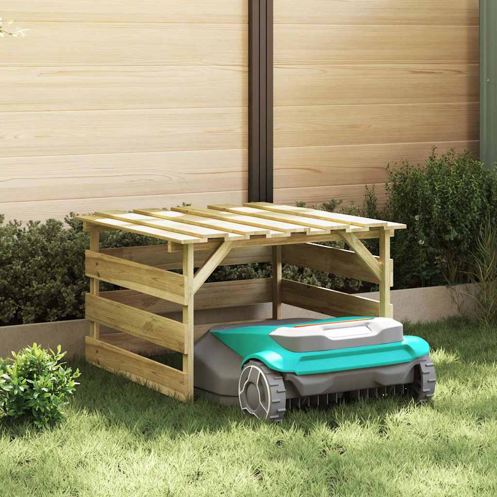 Robotniiduki garaaž Pruun 84 x 80 x 56 cm Immutatud kuusk