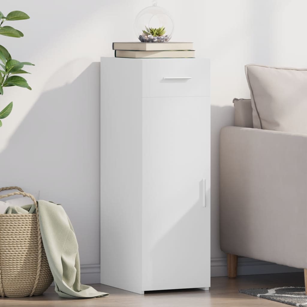 Буфет, белый, 30x42,5x93 см, искусственное дерево