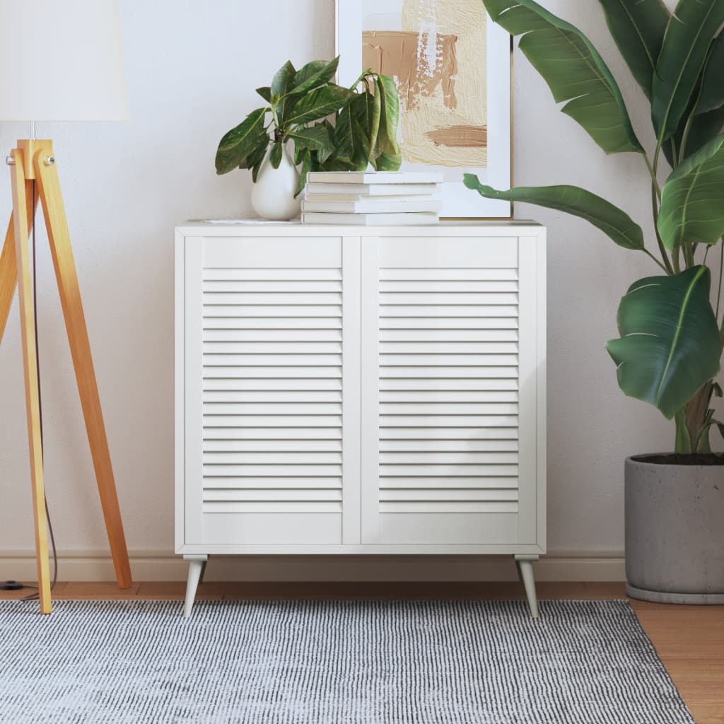 kapiuksed, võrega disain 2 tk valge 69x39,4 cm männipuit