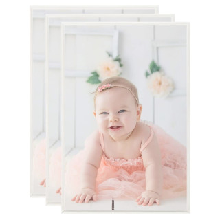 pildiraami kollaaž 3 tk, seinale/lauale, hõbedane, 70x90 cm MDF