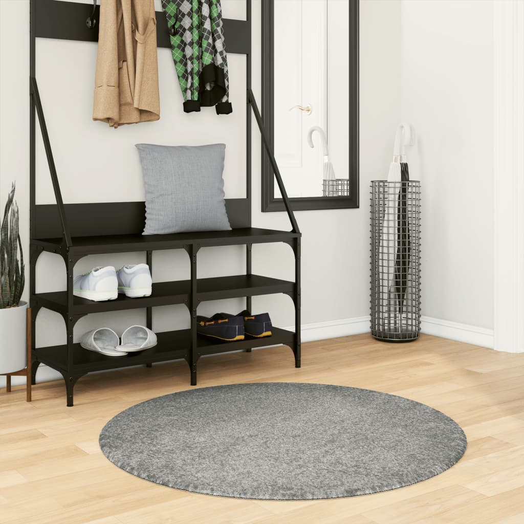 kõrge narmaga Shaggy vaip, roheline, Ø 100 cm