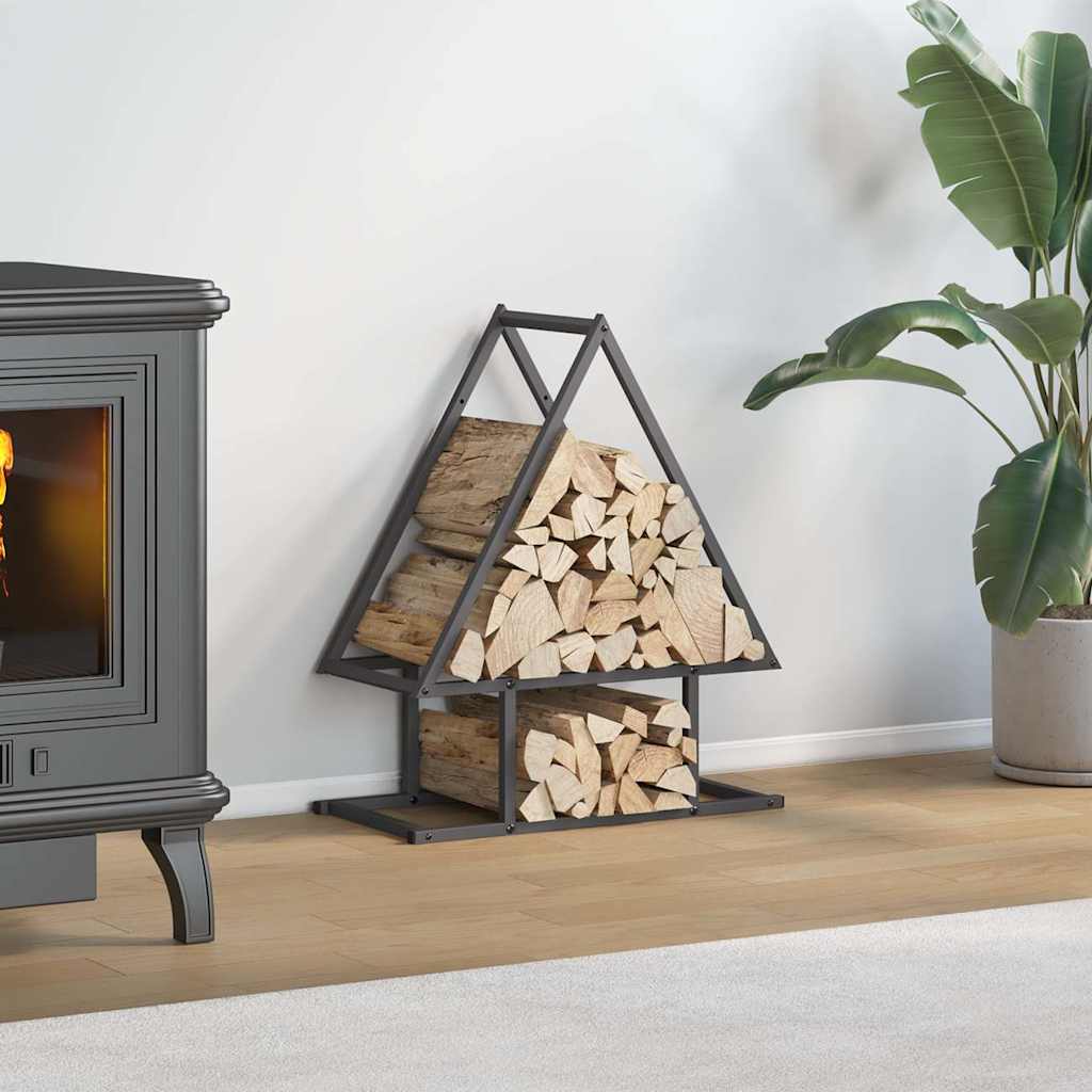 Дровница черная 50x25x60 см из холоднокатаной стали