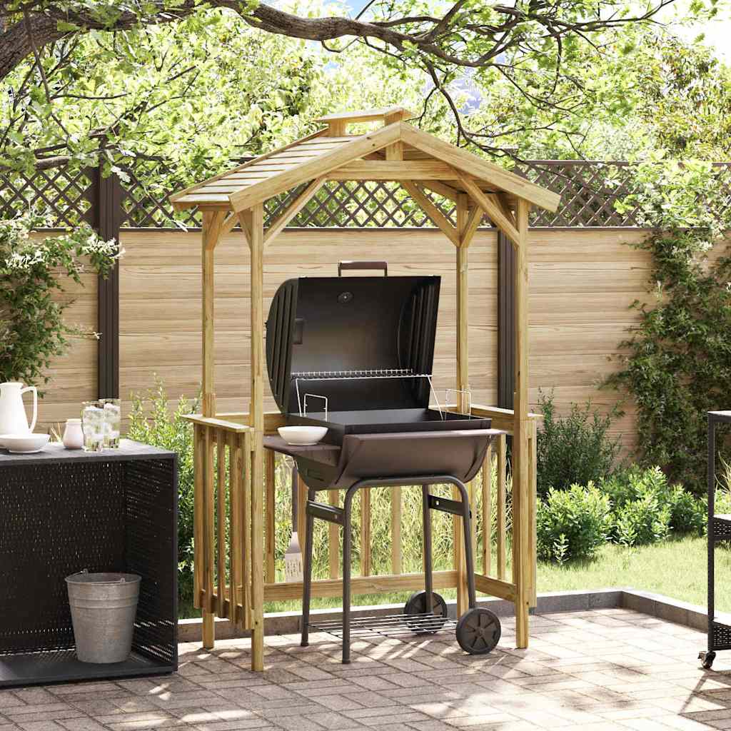 Grillimaja Pruun 133.5 x 63 x 200 cm Immutatud kuusk