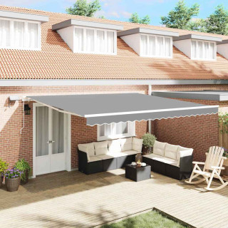 Varikatus koos Valge 5 × 3,5 m Metall