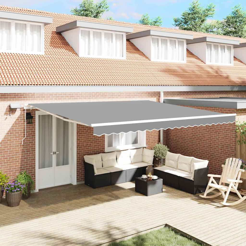 Varikatus koos Valge 4 × 3,5 m Metall