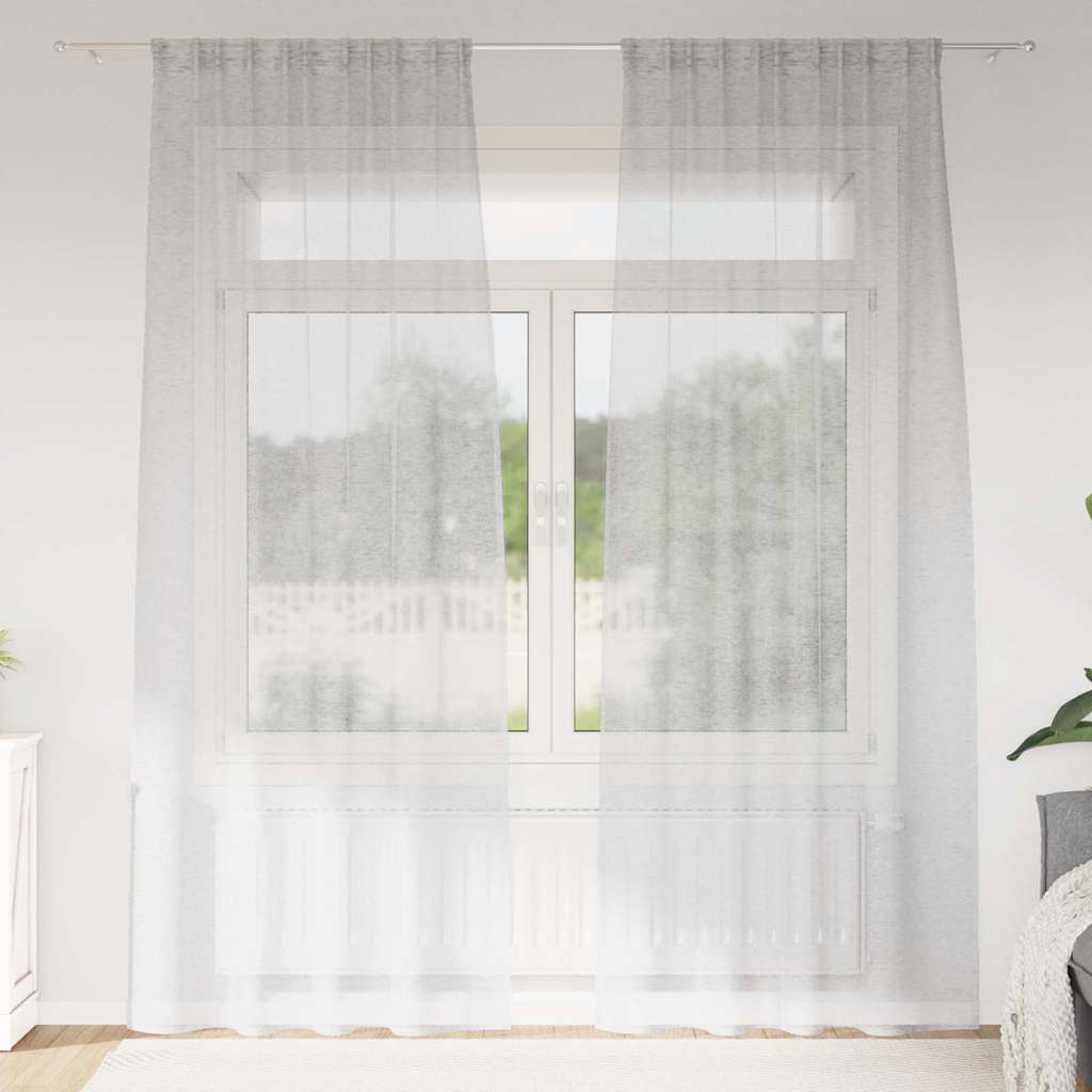 Kardinaid kardinatega 2 pcs Helehall 140x175cm Polüester
