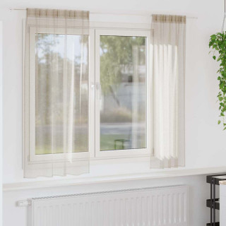 Kardinaid kardinatega 2 pcs Liivakarva 140x175cm Polüester