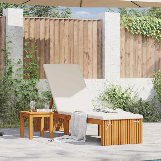 Шезлонг 200x55x30 см из массива акации