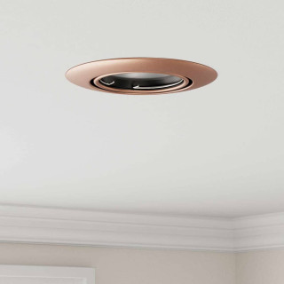 Встраиваемые точечные светильники 24 шт Круглые GU10 Медь Ø90 мм Сталь