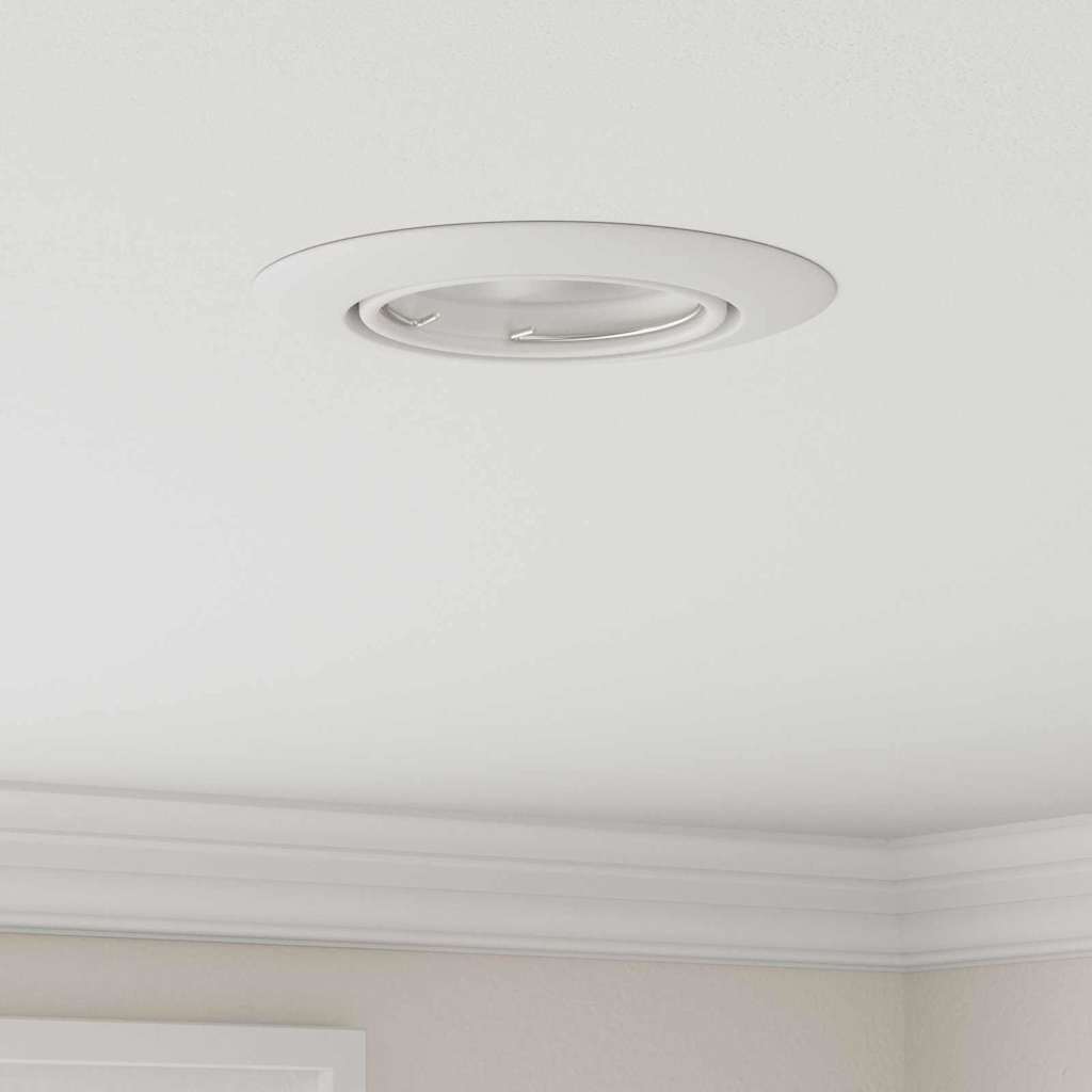 Встраиваемые точечные светильники 12 шт Круглые GU10 Белые Ø90 мм Сталь