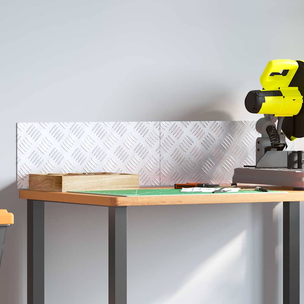 Алюминиевые накладки на ступени с противоскользящим покрытием, комплект 2 шт., 20x50 см