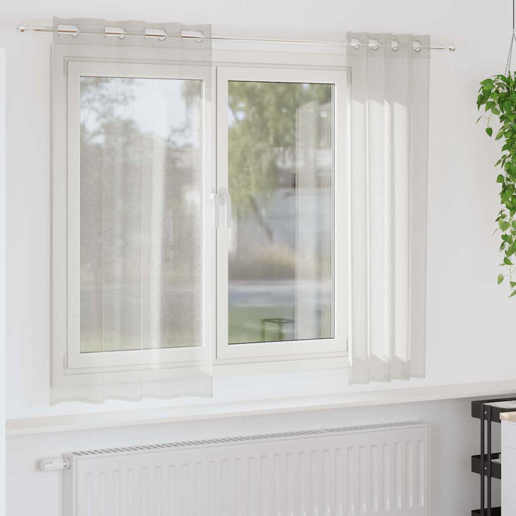 Kardinaid kardinatega 2 pcs cream 140x175cm Polüester