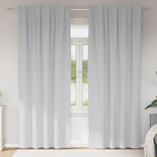 Kardinaid kardinatega 2 pcs Helehall 245x140cm Polüester