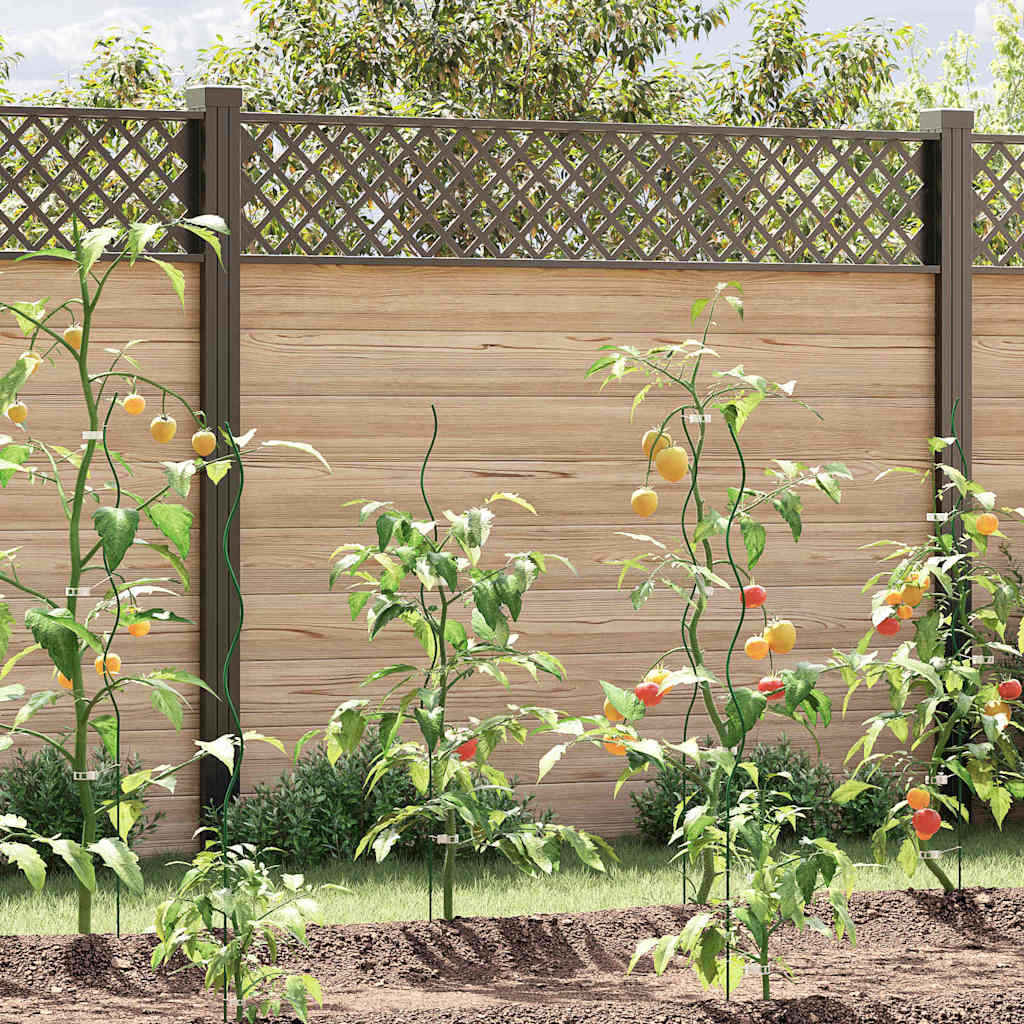 Spiraalsed taime tugisüsteemid 5 tk Roheline 110 cm PVC-kattega teras