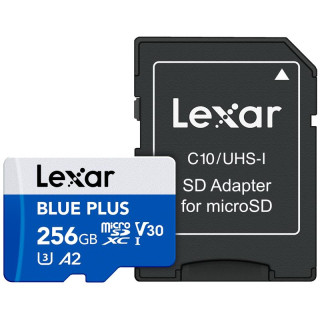 Карта памяти Micro SDXC 256GB UHS-I/W/A LMSBLPL256G-BNANG LEXAR