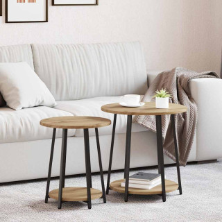 Abilaudade komplekt riiuliga 2 pcs Artisani tamme ja must