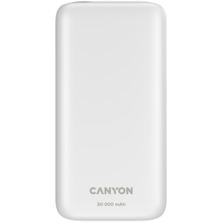 CANYON Power Bank PB-301 LED 30000 mAh PD 20W QC 3.0 Белый