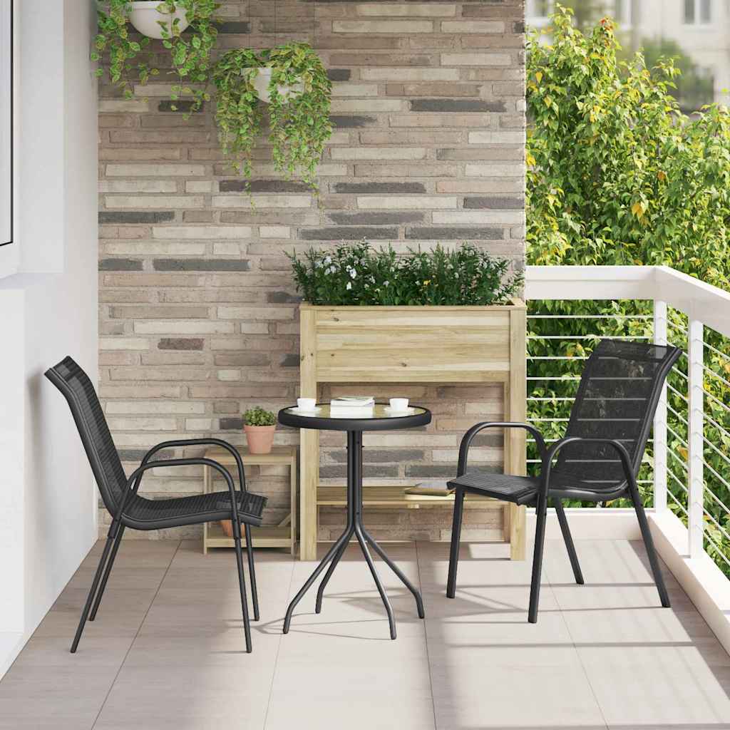 Aia Bistroo Komplekt 3 pcs Must Teras