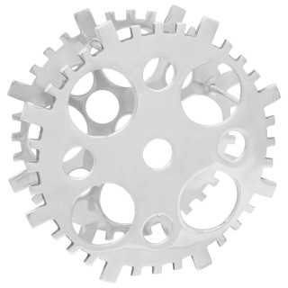 Hõbedane alumiiniumist veiniriiul, 37x37x14cm