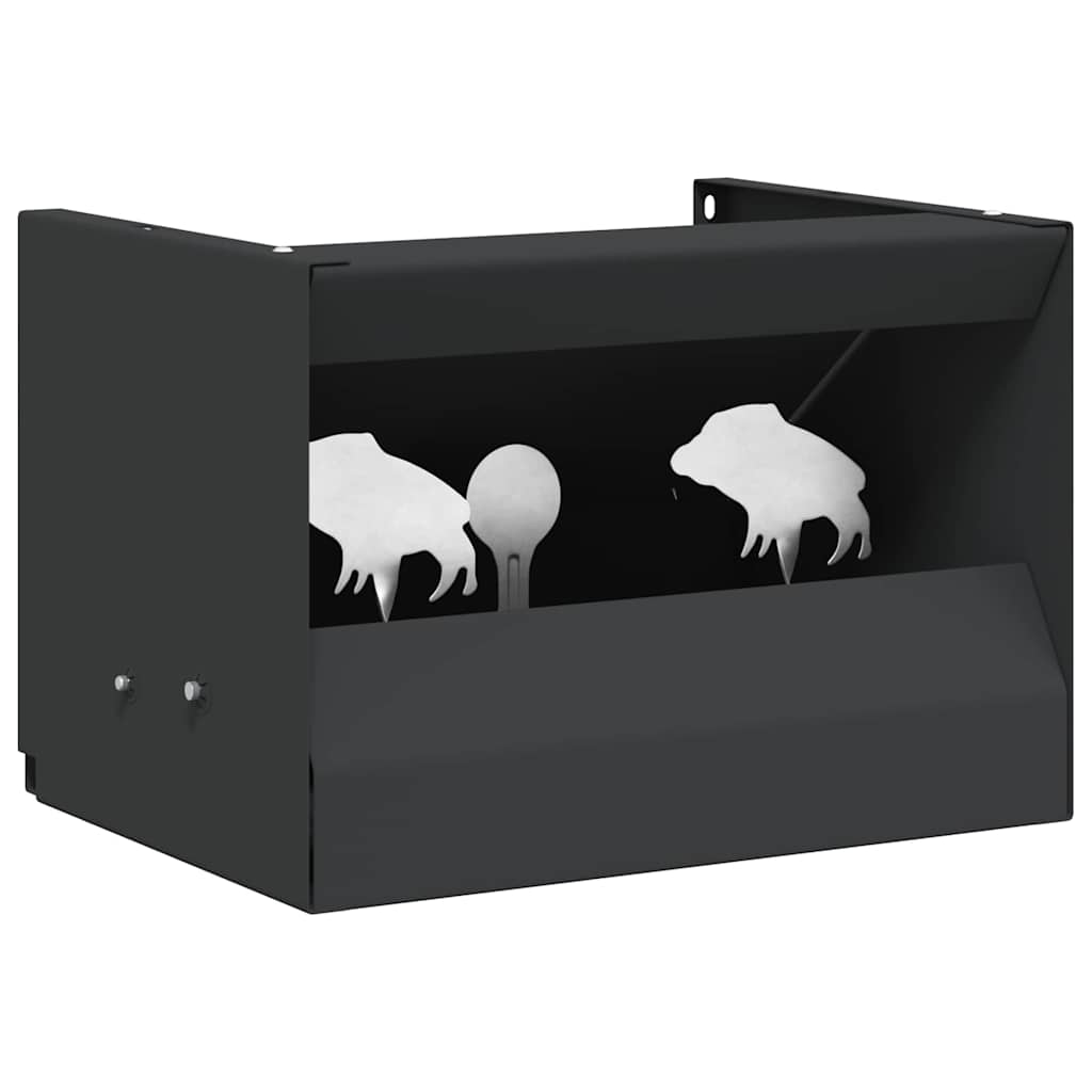 Küsimusele vastav karp Must 29 x 22 x 20 cm Teras