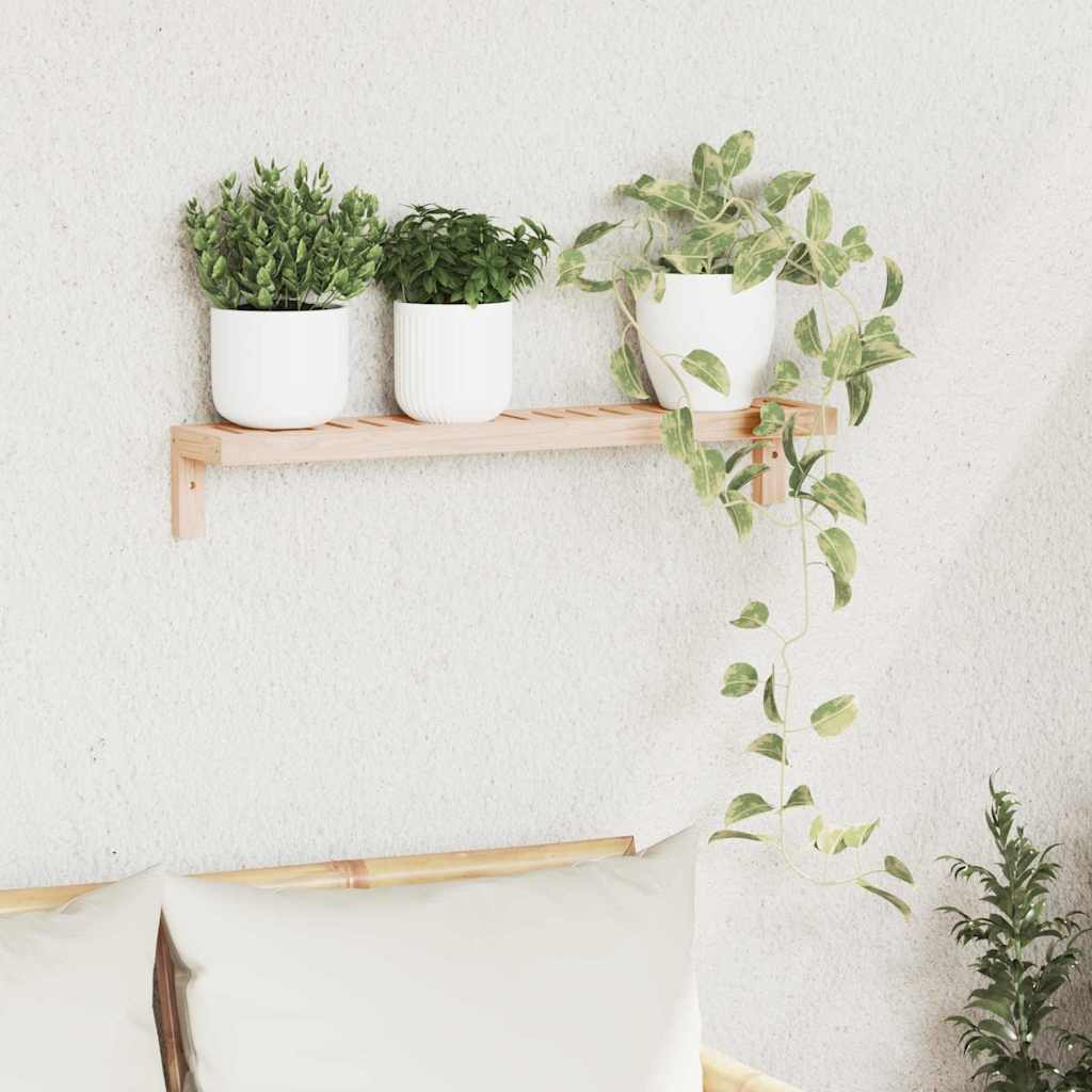 Seinale kinnitatav riiul Beež 62 x 10 x 12.5 cm Pähkelpuit