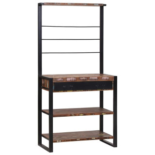 Köögiriiul Mitmevärviline 80 x 40 x 160 cm Taastatud puit