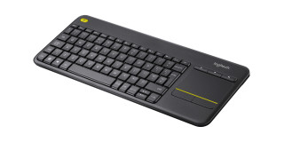 Беспроводная сенсорная клавиатура LOGITECH k400 Plus - INT BLACK