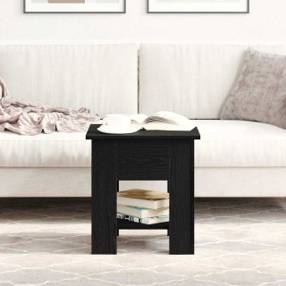 Журнальный столик Черный Дуб 40x40x42 см из искусственного дерева