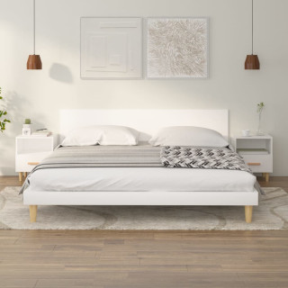 öökapid 2 tk, valge, 40 x 35 x 47 cm