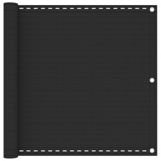 Балконный экран антрацитово-серый 90x300 см HDPE