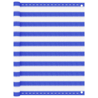 rõdusirm, sinine ja valge, 120 x 500 cm, HDPE