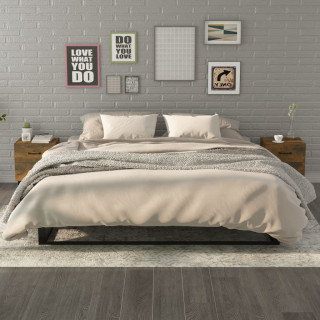 Прикроватные тумбочки 2 шт., дымчатый дуб, 40 x 35 x 47,5 см