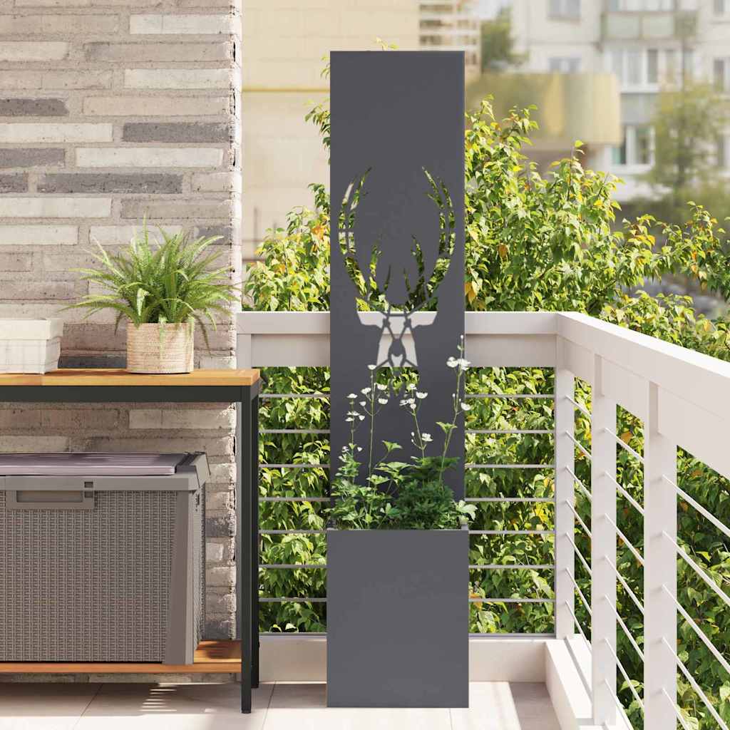 Aia privaatsuse kate Antratsiit 32 x 140 cm Külmpruun teras