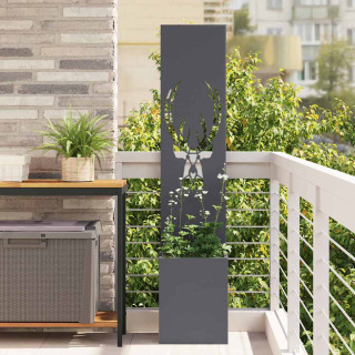 Aia privaatsuse kate Antratsiit 32 x 140 cm Külmpruun teras