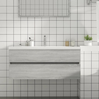 Тумба под раковину, серый дуб Сонома, 100 x 38,5 x 45 см, искусственное дерево