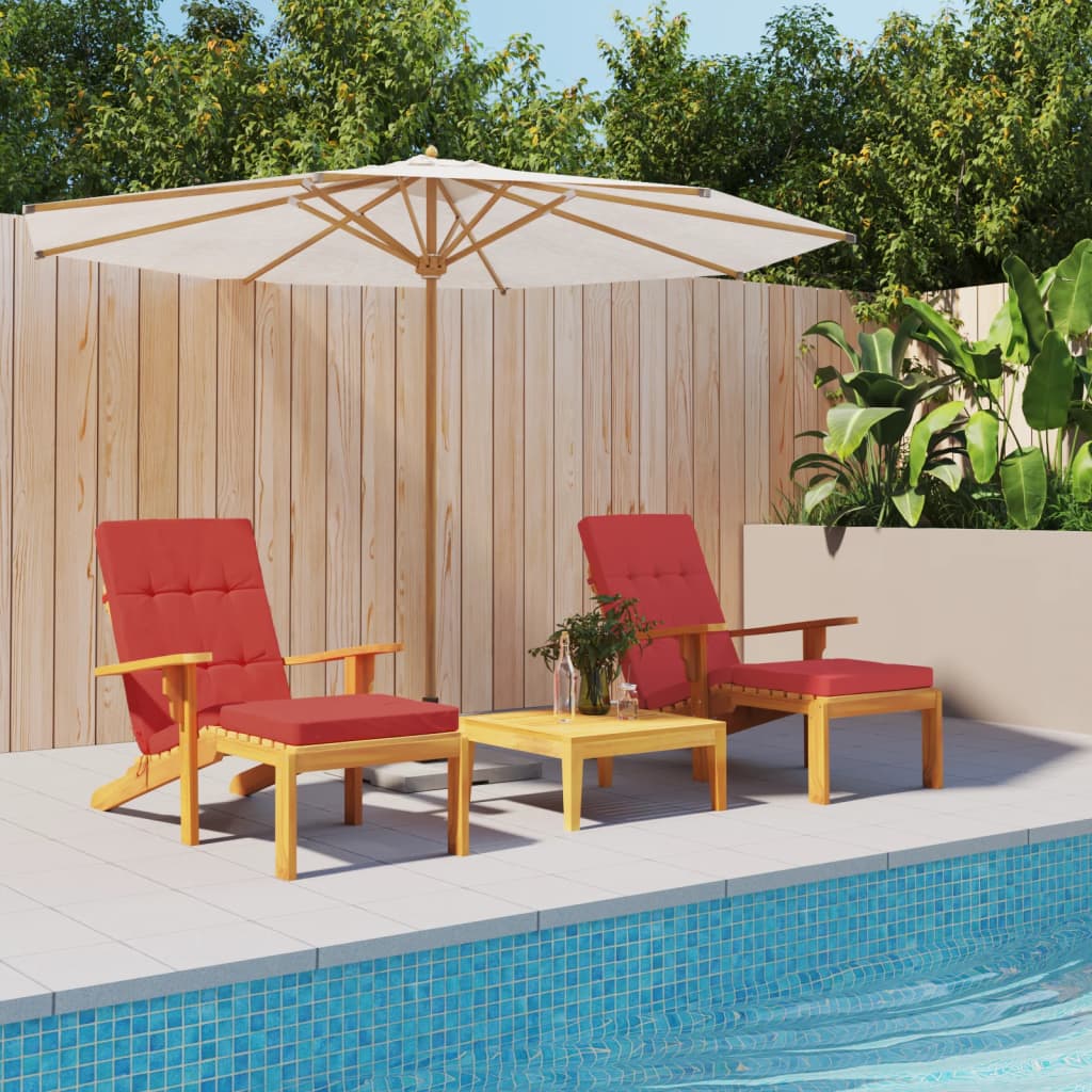 terrassitooli istmepadjad 2 tk, punane, oxford kangas