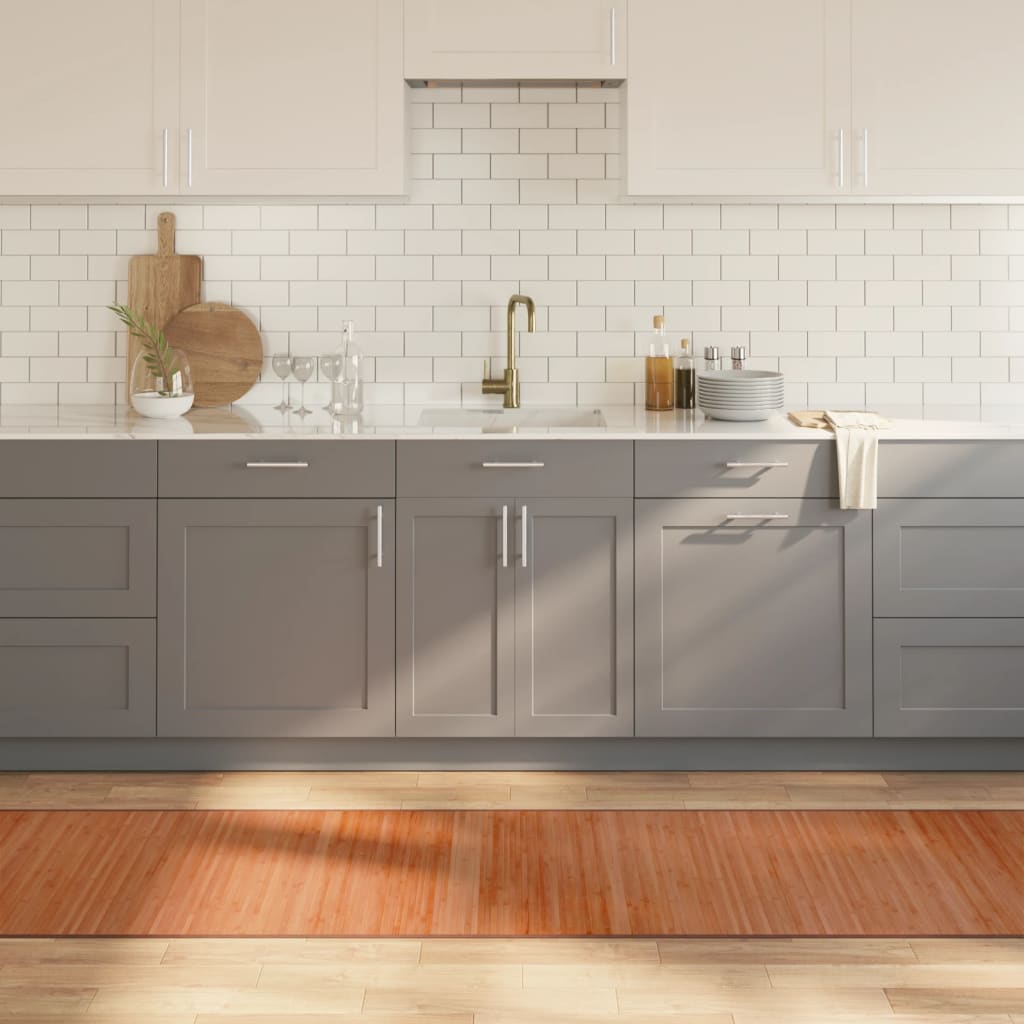 vaip, ristkülikukujuline, pruun, 70 x 500 cm, bambus