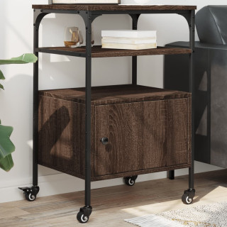 printerialus, 3 tasandit, pruun tamm, 50x40x76 cm, tehispuit