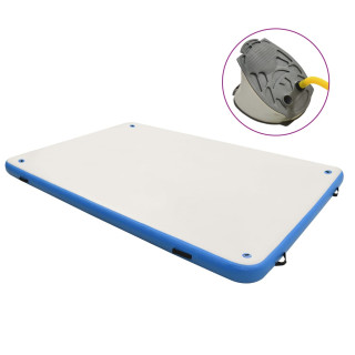 надувная плавательная платформа, сине-белая, 300x300x15 см