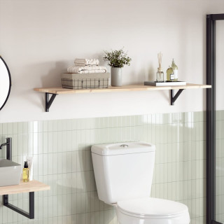 столешница, 140x40x2 см, прямоугольник, дерево акация