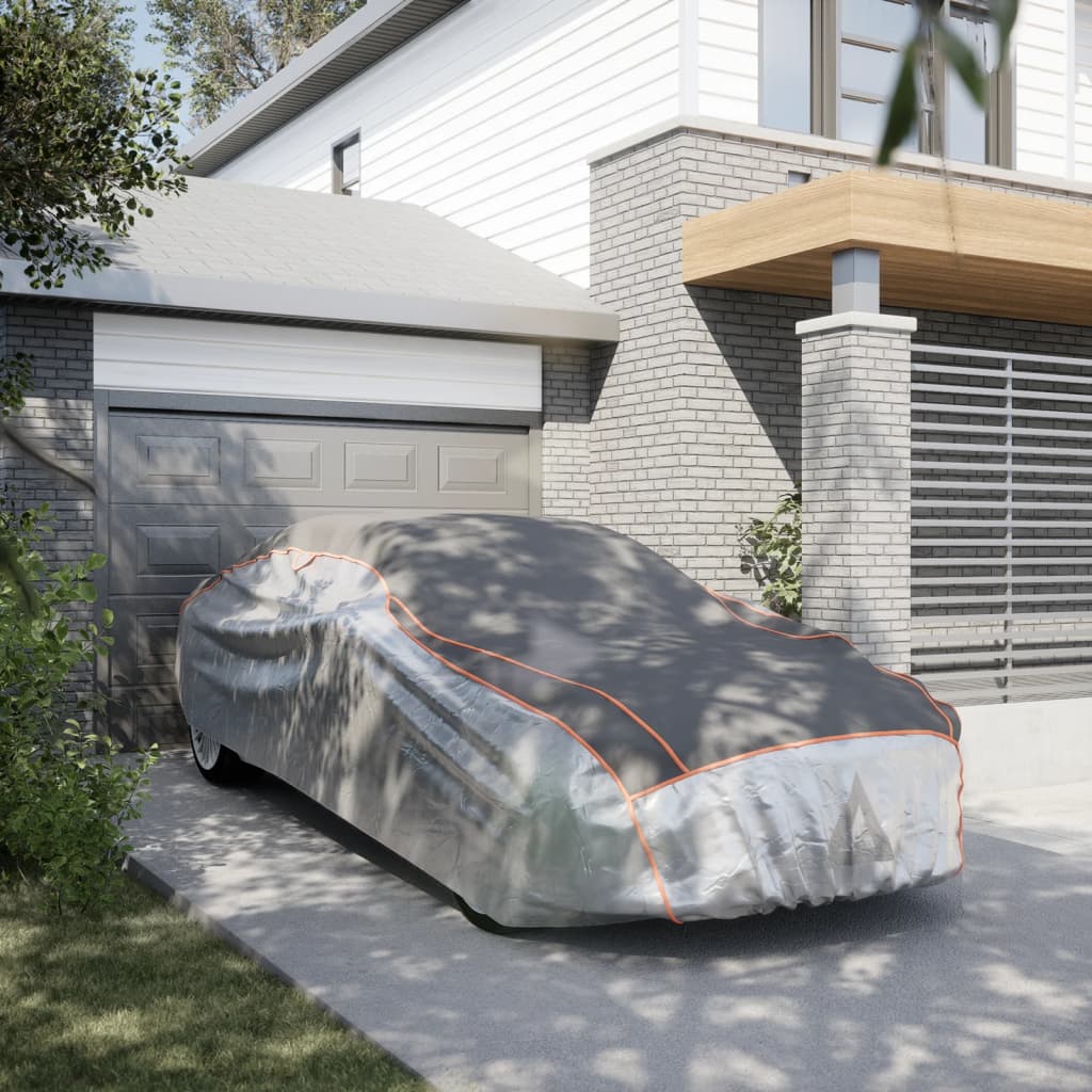 Чехол для автомобиля для седанов от града XXL серый и серебристый