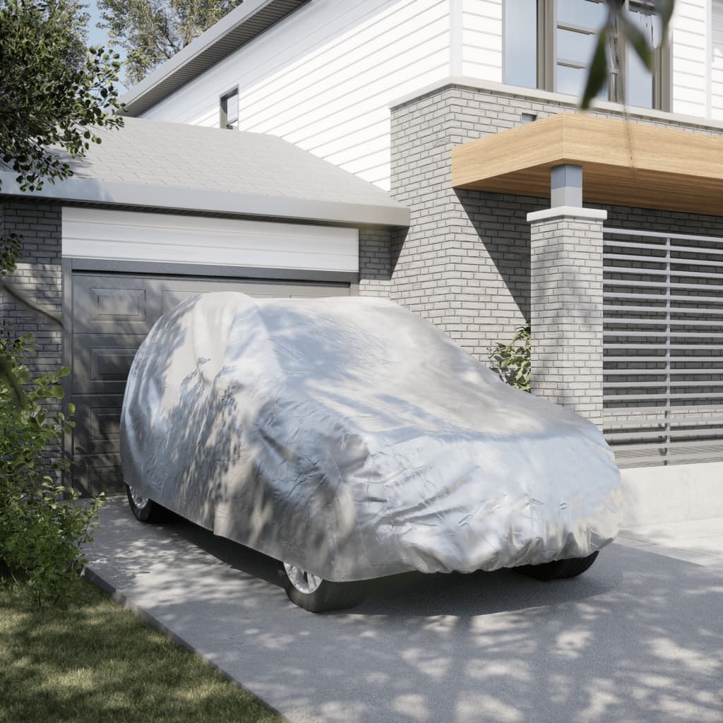 Чехол для внедорожника с ремнями-пряжками серебристый XL PEVA