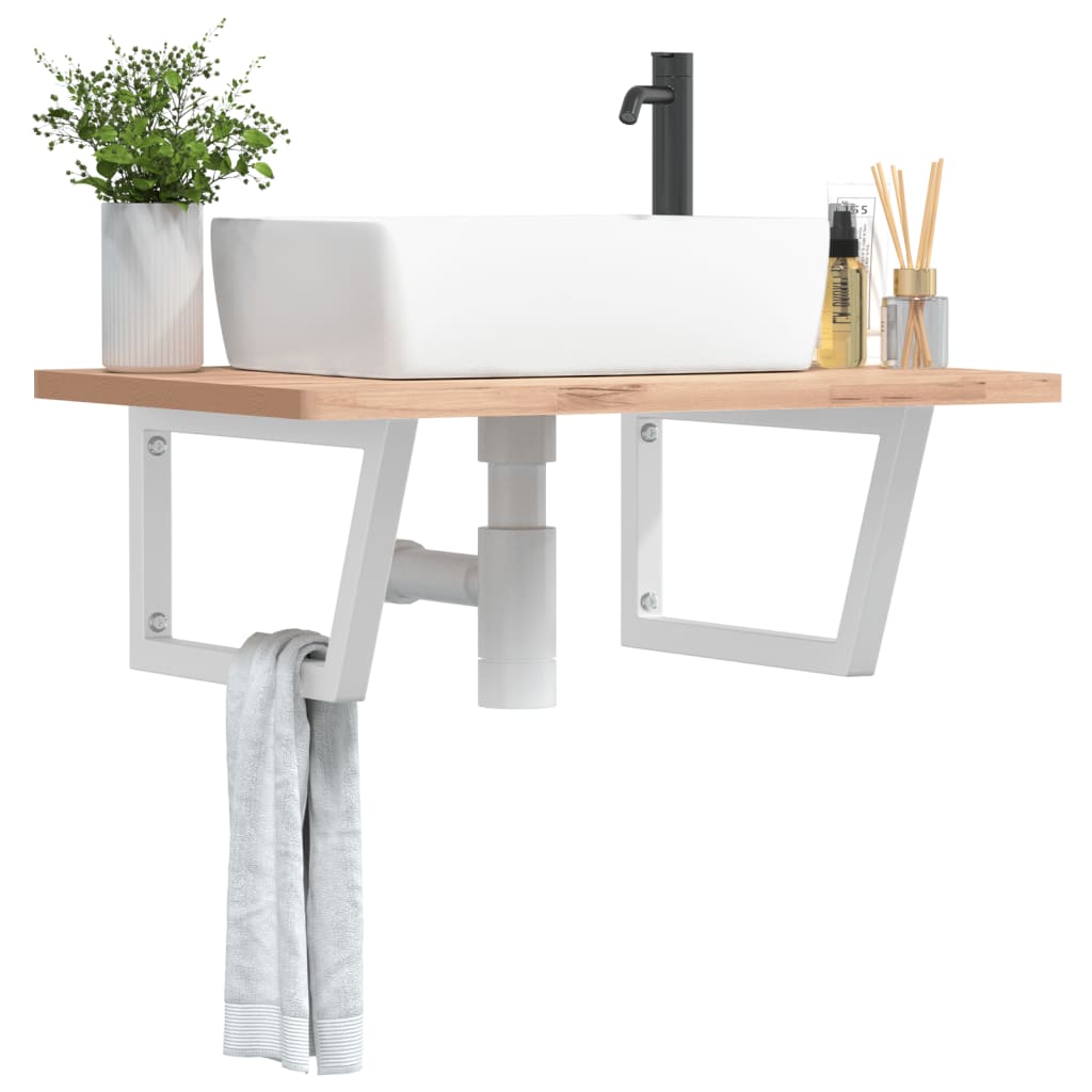 riiuliklambrid valamule 2 tk valge trapets teras